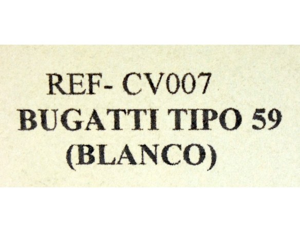 BUGATTI TYPE 59 BLANCO REF.CV 007 PINK-KAR