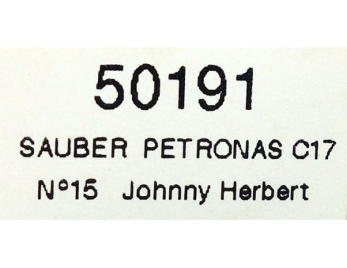 SAUBER PETRONAS C17 REF.50191 NINCO