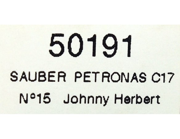 SAUBER PETRONAS C17 REF.50191 NINCO