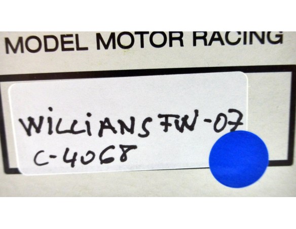 WILLIANS FW07 AZUL REF.C4068 EXIN MEX